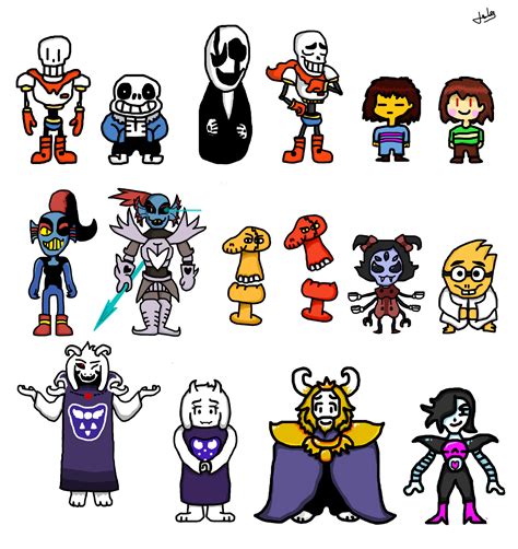 characters from undertale|rare undertale characters.